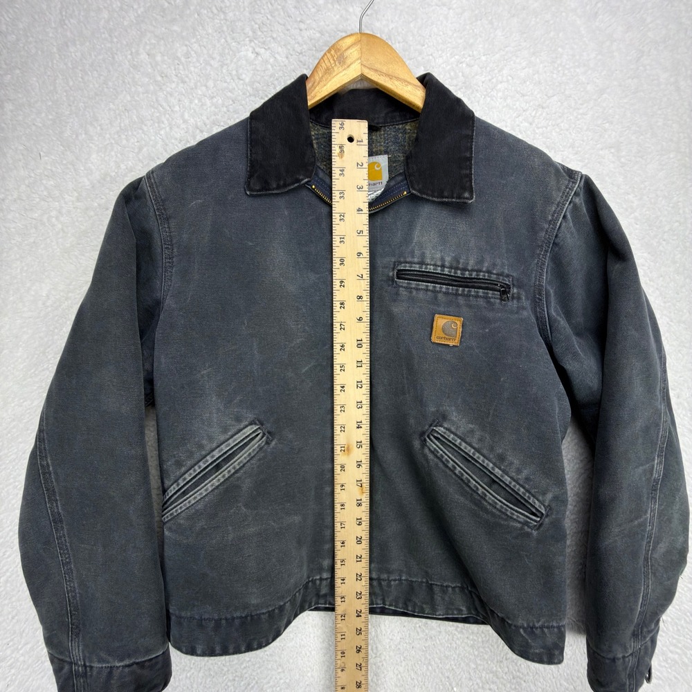 Carhartt Detroit Jacket Blanket Lined Mens Medium J97 PTL Petrol Gray - Picture 7 of 16